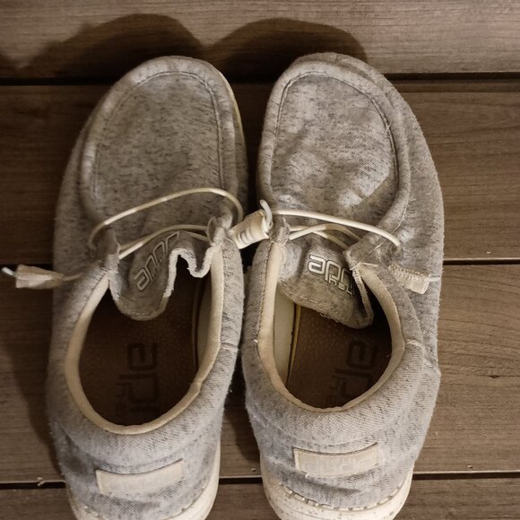 Hey Dude Wally Women Light Gray Slip On Loafers Size 9 - Picture 9 of 12